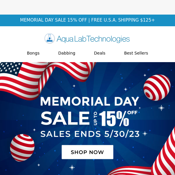 Memorial Day Sale - 15% OFF - No Coupon Needed