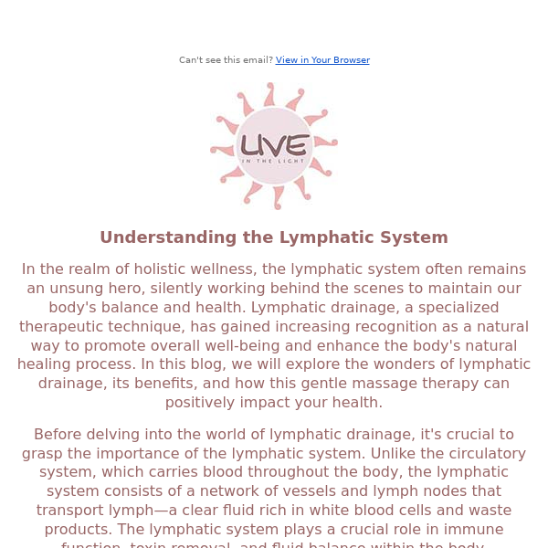 The Power of Lymphatic Drainage