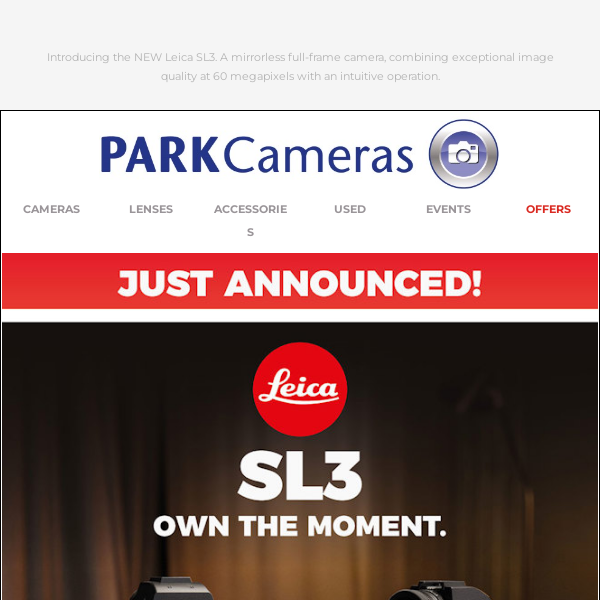 Just Announced! 🔴 LEICA SL3!