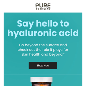 Hyaluronic acid: Glowing complexion, joint health & more