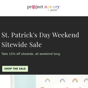 Your Code for Our Sitewide Sale 🍀 LUCKY4U