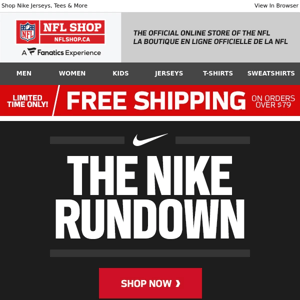 Wear The Newest Nike Looks & Get Free Shipping