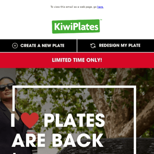 I ❤️ PLATES ARE BACK!