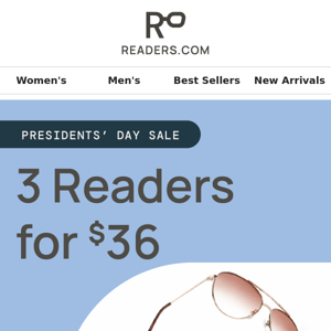 Readers, grab 3 readers for $36 total! 👓