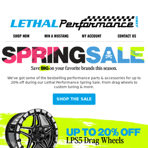 Drag Wheels up to 20% off? 👉