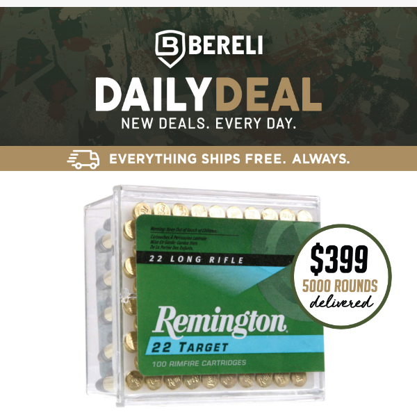 Daily Deal🔥 We're Nuts! Remington Target .22 Long Rifle Ammo Sale