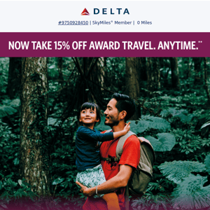 Learn How To Save 15% On Award Travel. All The Time.