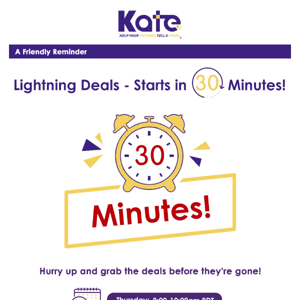 ⚡The Second Lightning Sale Starts in 30 Minutes!