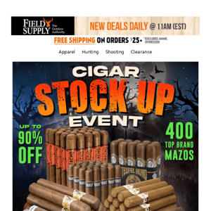 Oh, it's on: Cigar Stock Up Event starts now!
