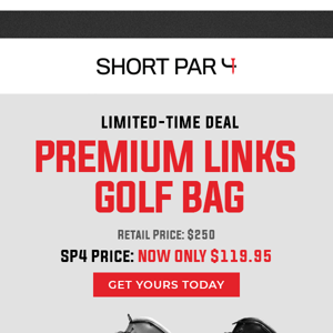 Grab your new favorite golf bag for only $119.95!