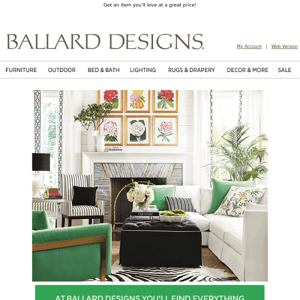 Hello Beautiful! Capture your perfect look at Ballard Designs