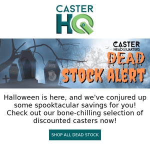 Spine-Tingling Discounts: Halloween Dead Stock Alert