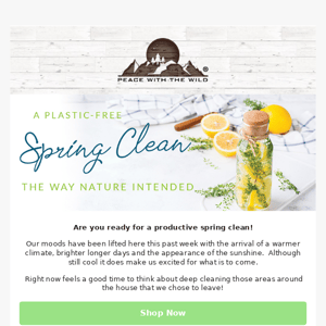 Plastic-Free Spring Clean 🧹✨ The Way Nature Intended
