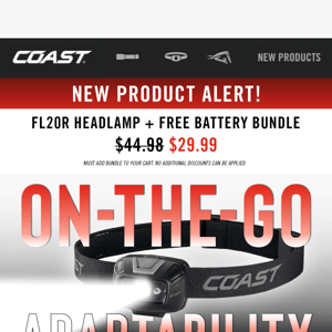 Go rechargeable & save on this new headlamp