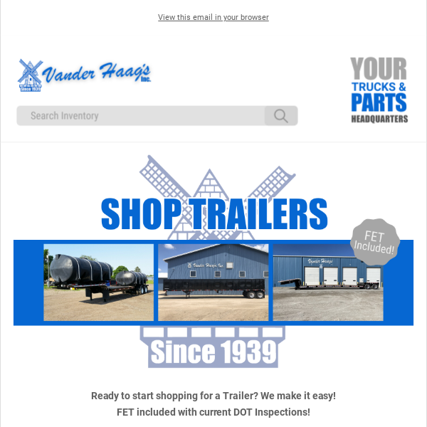 We Make Shopping For Trailers Easy!!