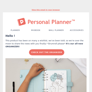 NEW PRODUCT: The Personal Organizer is here!