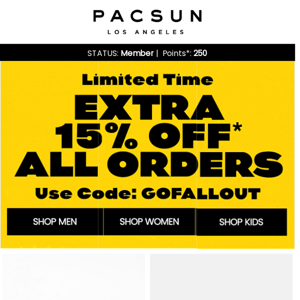 PacSun Promo Codes, Coupons & Discount Codes