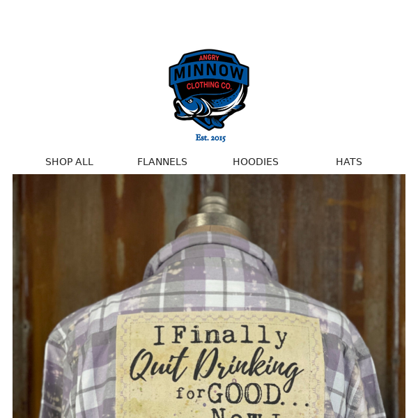 🌟 Light Up the Night: Limited Edition "Drink for Evil" Flannel!