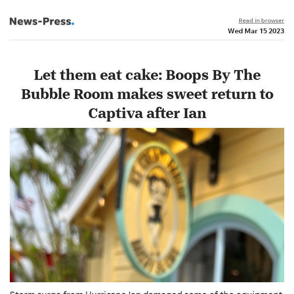 News alert: Boops By The Bubble Room makes sweet return to Captiva after Hurricane Ian