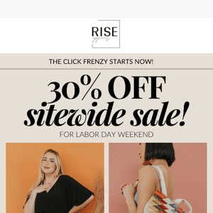 30% off errrrything is your jam