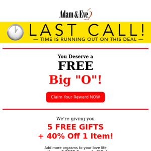 😲 Claim your big "O" before it's gone! 😲