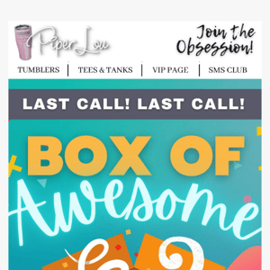 Box Of AWESOME! 🤩 Join The Obsession!!
