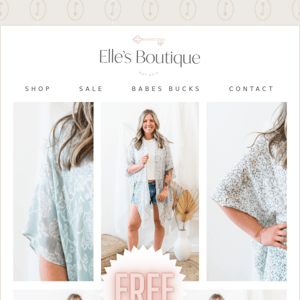Get a FREE COVER-UP from ELLE'S! 💕