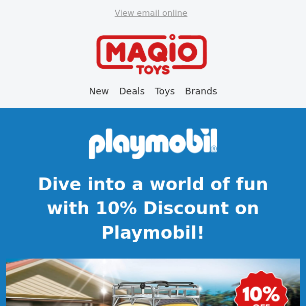 Get 10% Off Playmobil Range! 😀