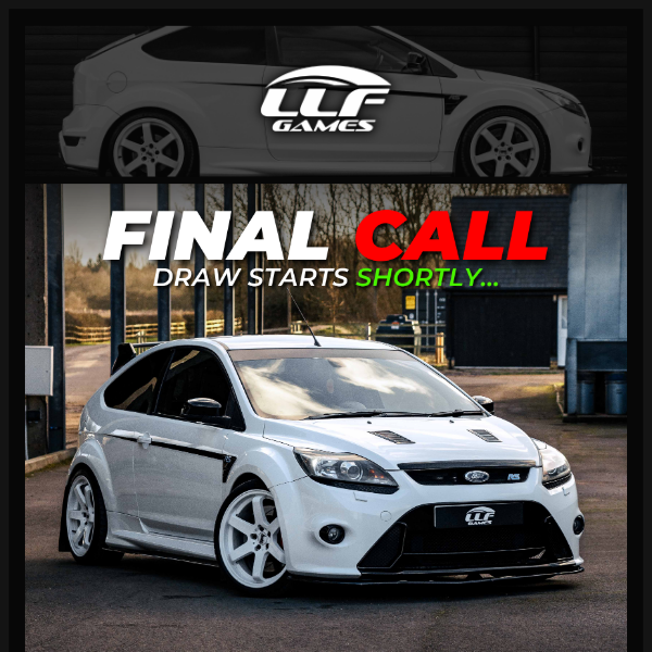 WILL YOU WIN BIG TONIGHT?! 🏆 377bhp MK2 Focus RS or £15,000 for Just 59p