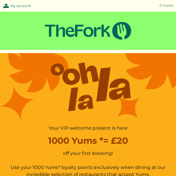 The Fork Uk, it's your lucky day!