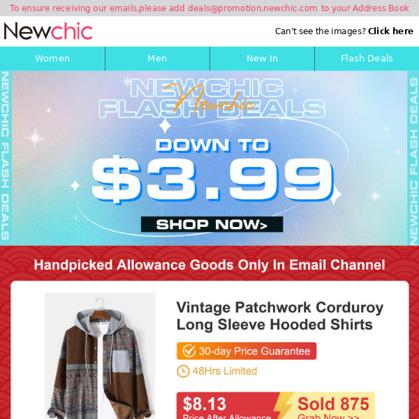 Up to 80% OFF, 48Hrs Limit! Only $8.13 Vintage Hooded Shirts, Shop Now.