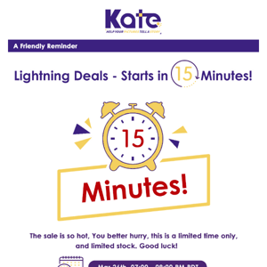 ⚡The Second Lightning Sale Starts in 15 Minutes!