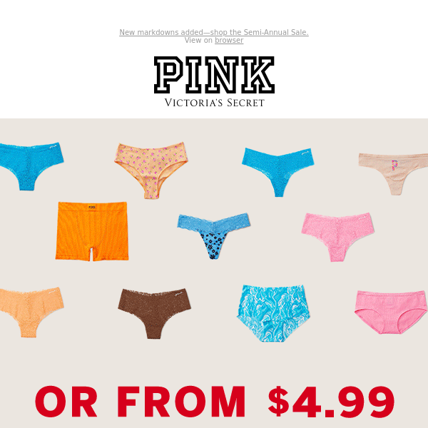 Attn: $4.99 Panties (While They Last)