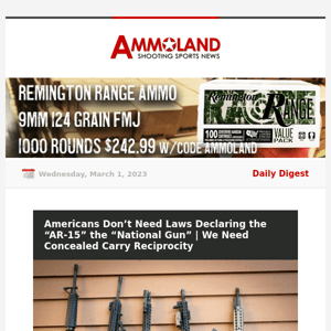 Ammoland Shooting Sports News for 03/01/2023