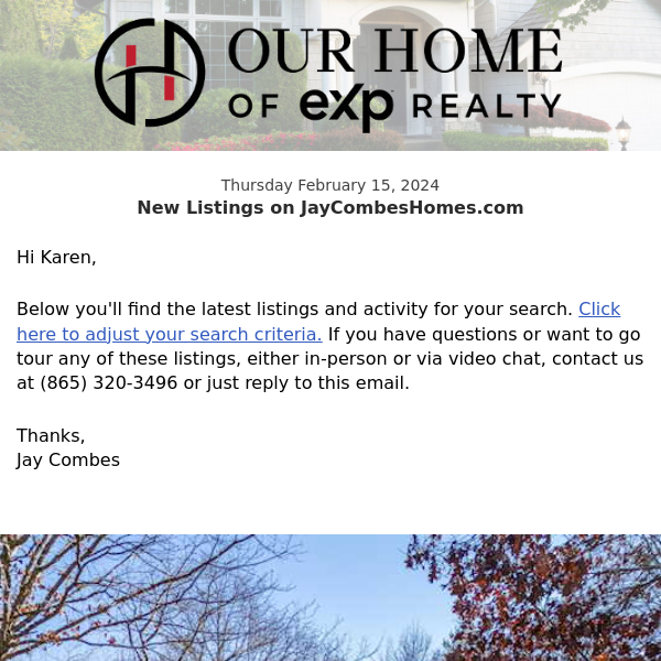 New Property Listings on JayCombesHomes.com