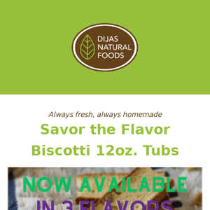 Biscotti Tubs - BIGGER is BETTER