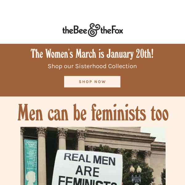 Men can be feminists too