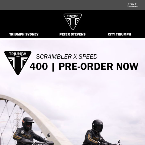 Triumph Scrambler x Speed 400 | Learner Approved