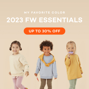 FW23 Essentials are here! UP TO 30% OFF🌟