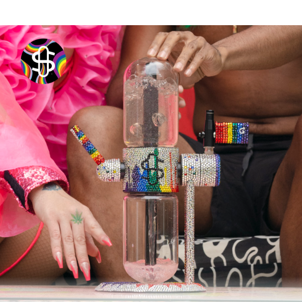 Shop Bedazzled Gravity Hookahs in honor of pride 🏳️‍🌈