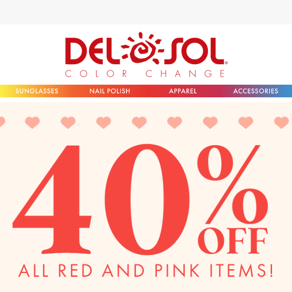 Celebrating LOVE With 40% Off!