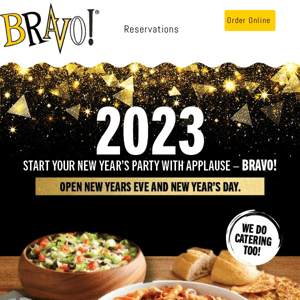 The New Year Is Near, Say Cheers With Bravo!