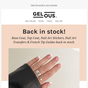 French Tip Guides & Nail Art restocked! 🛍
