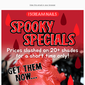 SPOOKY SPECIALS ARE LIVE! Prices slashed 👻