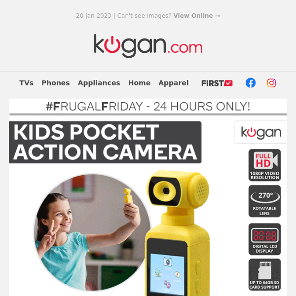 #FF: Kids Pocket Action Camera $39.99 (Rising to $99.99 Tonight!)