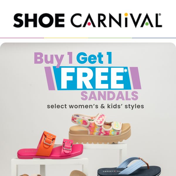 Double the Fun: BOGO Free Sandals!