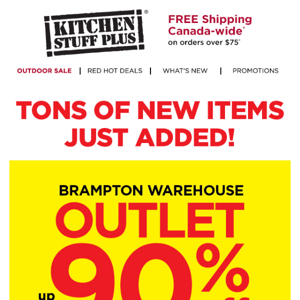 Up to 90% OFF at our Warehouse Outlet!