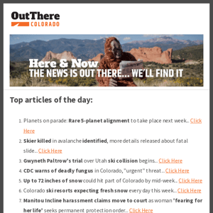 ⛰️ 72 inches of snow?!; Manitou Incline harassment claims; More details in fatal slide; & More...