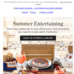 Summer entertaining essentials for your long weekend ahead