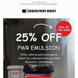 🚨 Deal of the Week: 25% Ecotex® PWR Emulsion